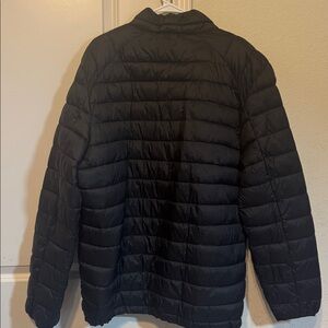 Men's Black Packable Puffer Jacket